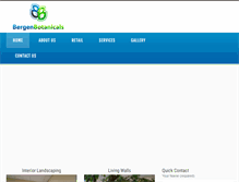 Tablet Screenshot of bergenbotanicals.com